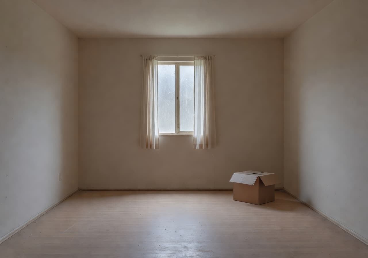 Plain living room before DecorAI